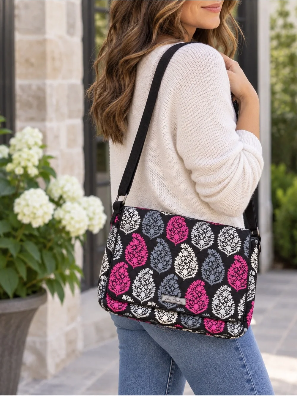 Vera Bradley Northern Lights Laptop Messenger Crossbody Bag Retired